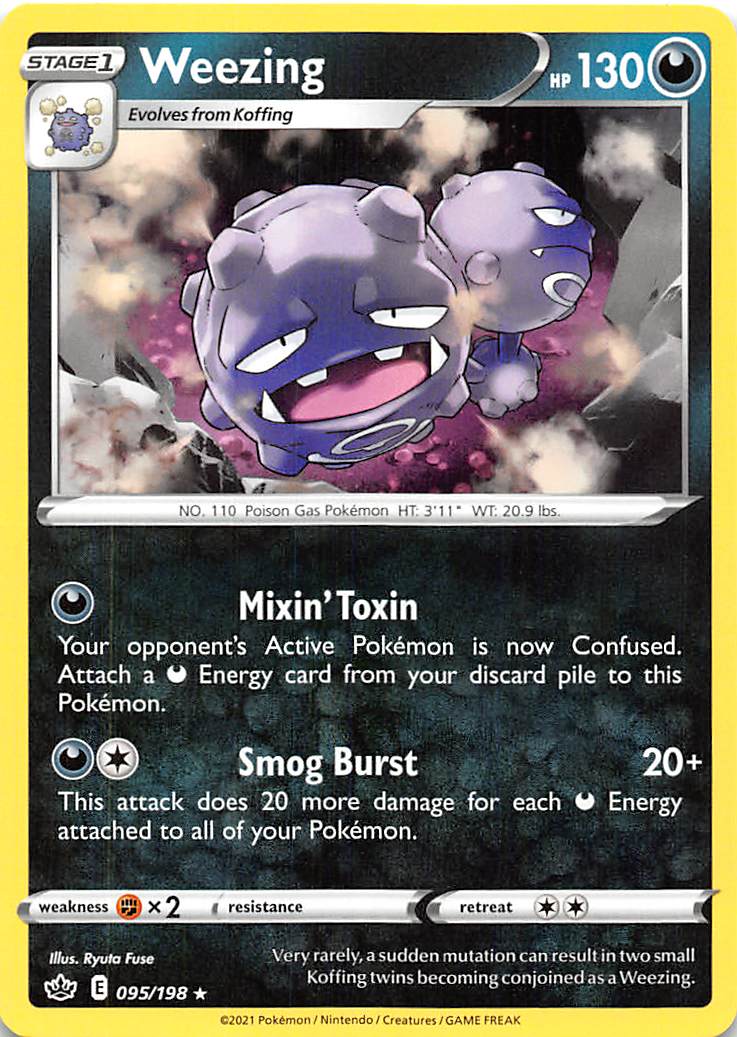 Weezing (095/198) [Sword & Shield: Chilling Reign] | L.A. Mood Comics and Games