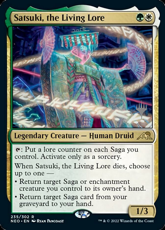 Satsuki, the Living Lore (Promo Pack) [Kamigawa: Neon Dynasty Promos] | L.A. Mood Comics and Games