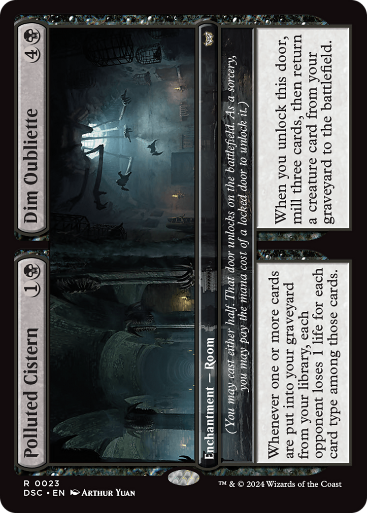 Polluted Cistern // Dim Oubliette [Duskmourn: House of Horror Commander] | L.A. Mood Comics and Games