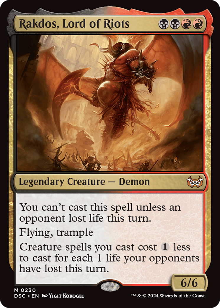 Rakdos, Lord of Riots [Duskmourn: House of Horror Commander] | L.A. Mood Comics and Games