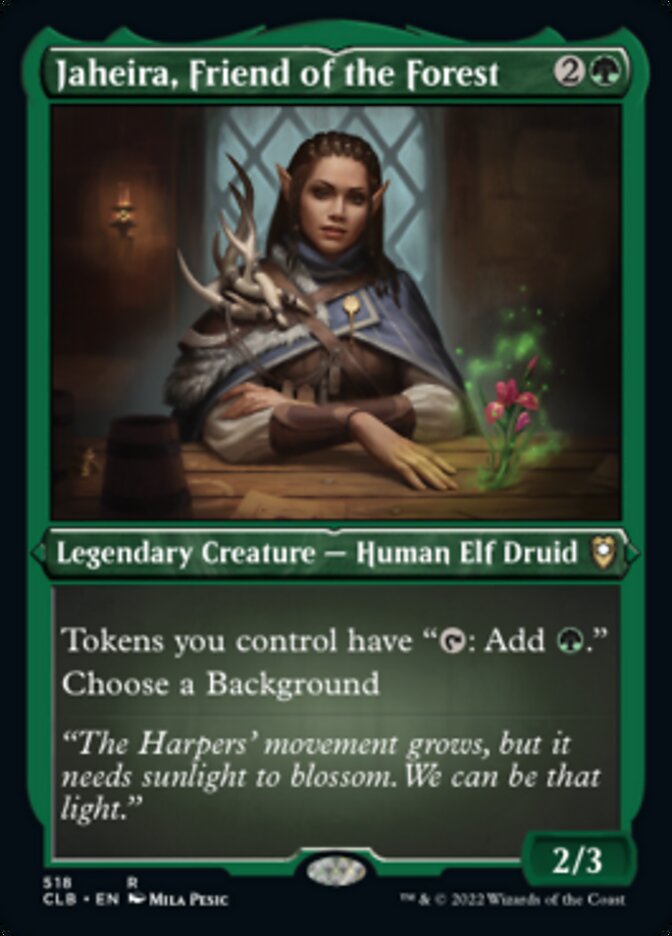 Jaheira, Friend of the Forest (Foil Etched) [Commander Legends: Battle for Baldur's Gate] | L.A. Mood Comics and Games