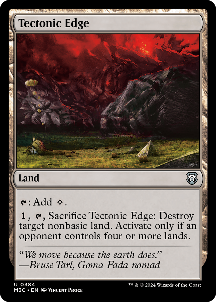 Tectonic Edge (Ripple Foil) [Modern Horizons 3 Commander] | L.A. Mood Comics and Games