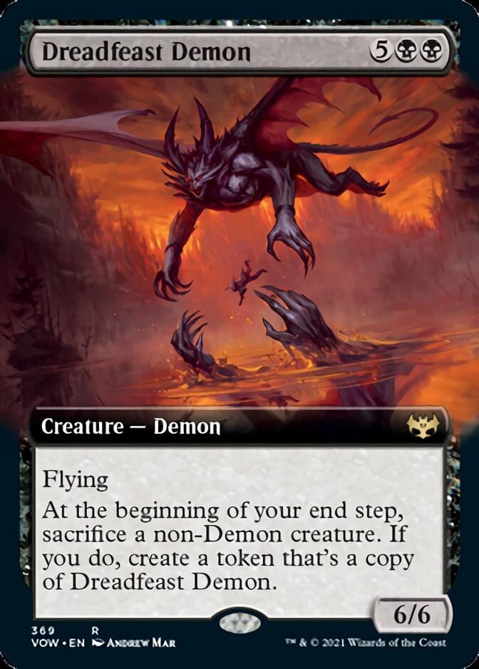 Dreadfeast Demon (Extended Art) [Innistrad: Crimson Vow] | L.A. Mood Comics and Games