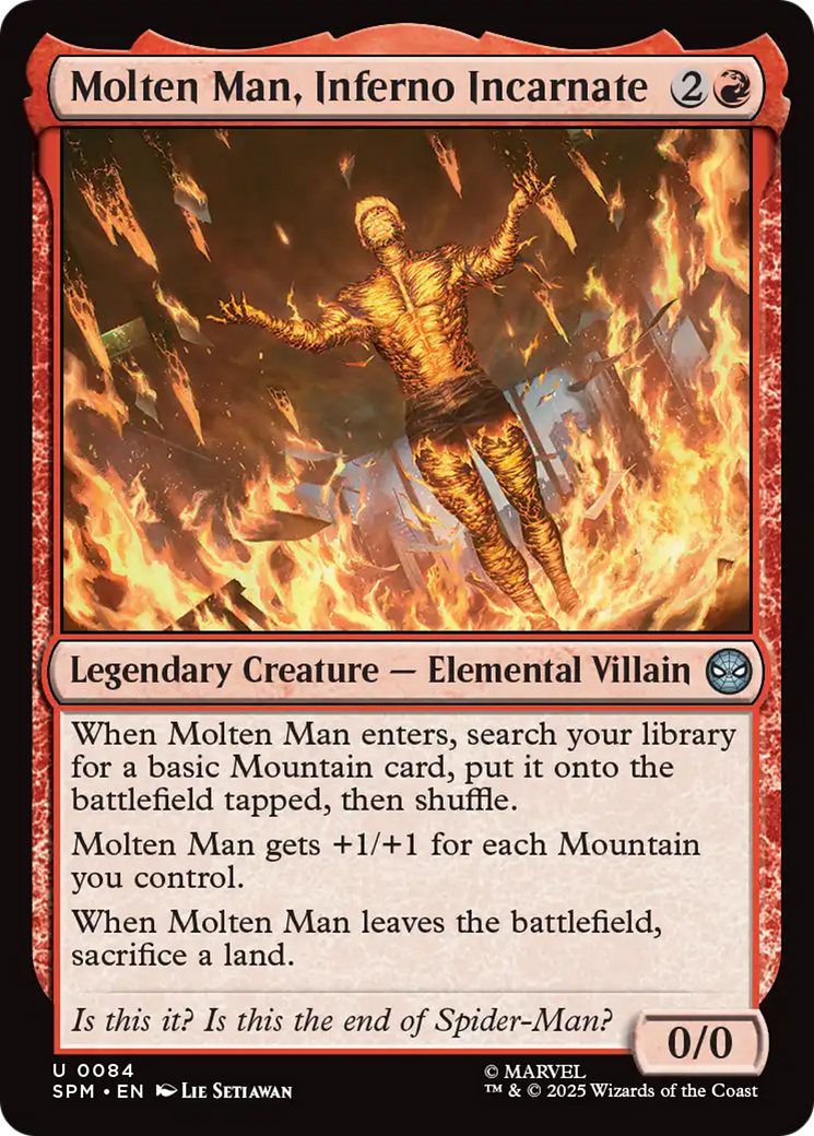 Molten Man, Inferno Incarnate [Marvel's Spider-Man] | L.A. Mood Comics and Games