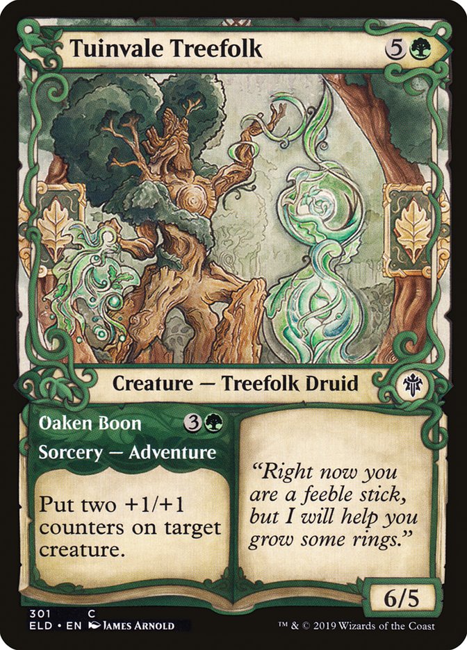 Tuinvale Treefolk // Oaken Boon (Showcase) [Throne of Eldraine] | L.A. Mood Comics and Games