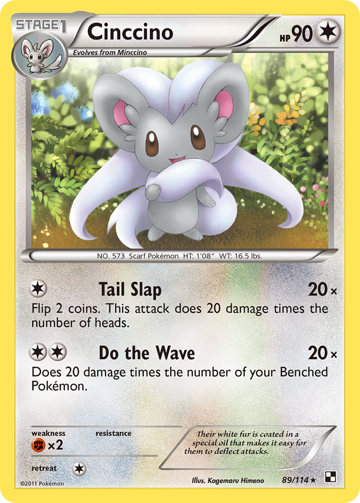 Cinccino (89/114) [Black & White: Base Set] | L.A. Mood Comics and Games