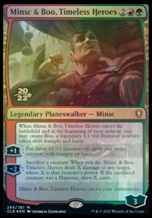 Minsc & Boo, Timeless Heroes [Commander Legends: Battle for Baldur's Gate Prerelease Promos] | L.A. Mood Comics and Games