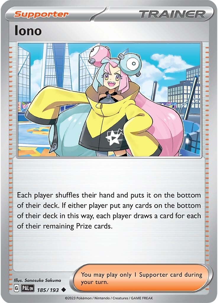 Iono (185/193) [Scarlet & Violet: Paldea Evolved] | L.A. Mood Comics and Games
