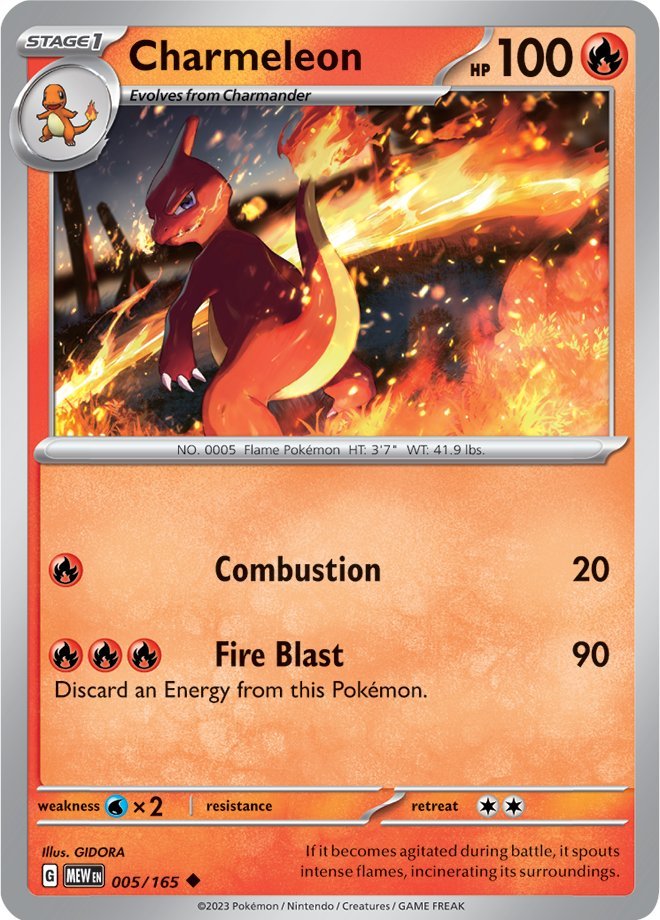 Charmeleon (005/165) [Scarlet & Violet 151] | L.A. Mood Comics and Games