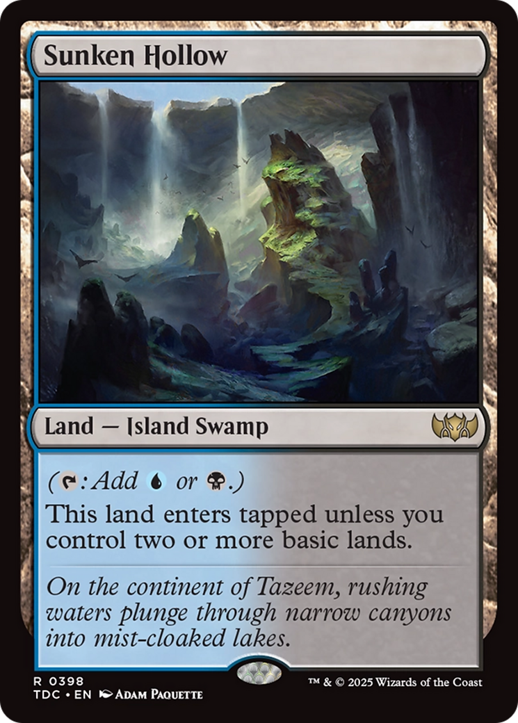 Sunken Hollow [Tarkir: Dragonstorm Commander] | L.A. Mood Comics and Games