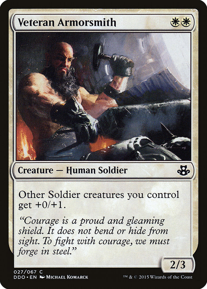 Veteran Armorsmith [Duel Decks: Elspeth vs. Kiora] | L.A. Mood Comics and Games