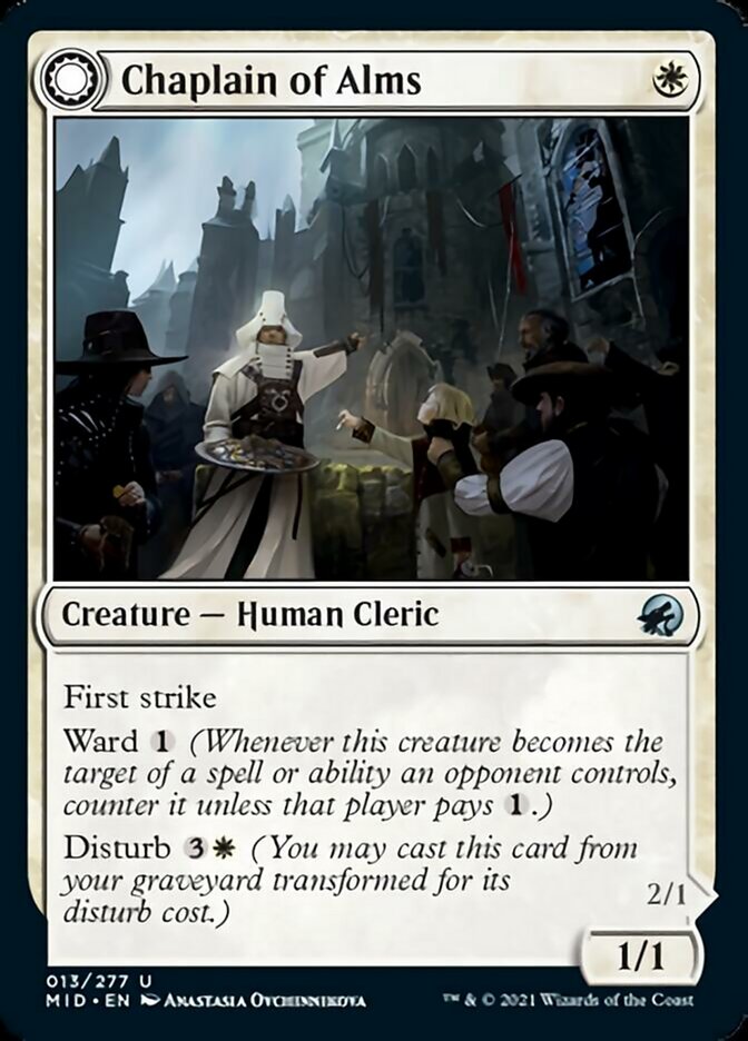 Chaplain of Alms // Chapel Shieldgeist [Innistrad: Midnight Hunt] | L.A. Mood Comics and Games