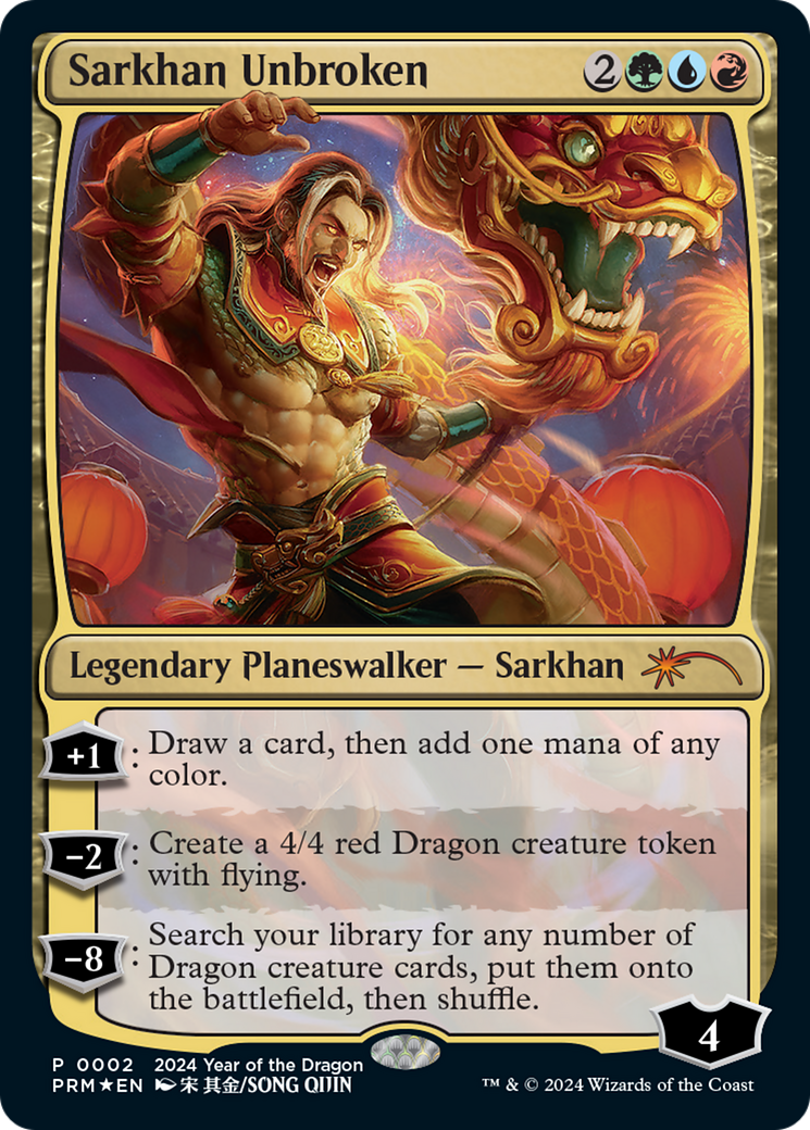 Sarkhan Unbroken (Year of the Dragon 2024) [Standard Showdown Promos] | L.A. Mood Comics and Games