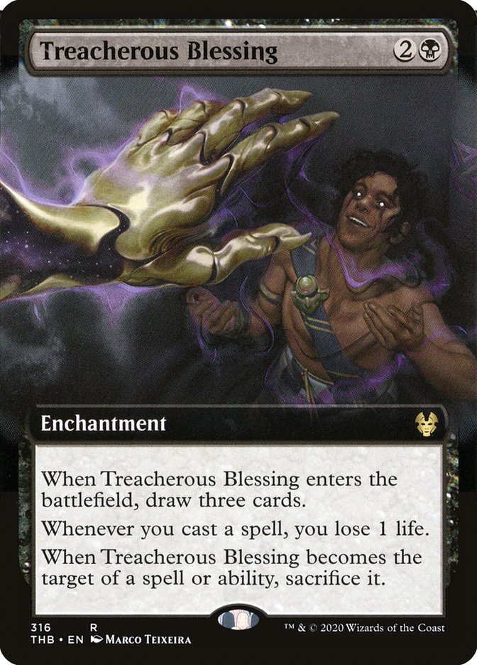 Treacherous Blessing (Extended Art) [Theros Beyond Death] | L.A. Mood Comics and Games