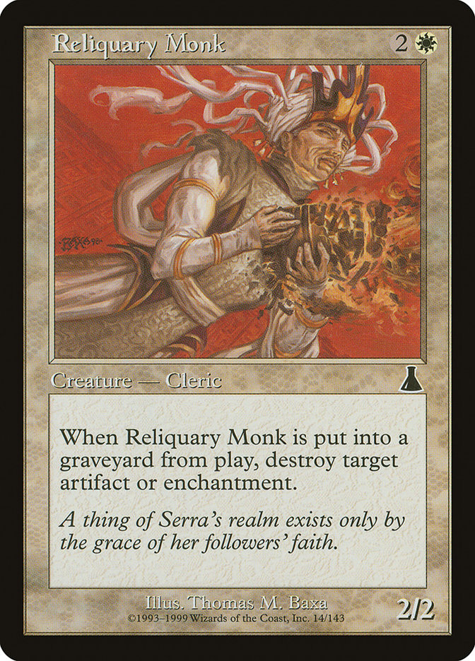 Reliquary Monk [Urza's Destiny] | L.A. Mood Comics and Games
