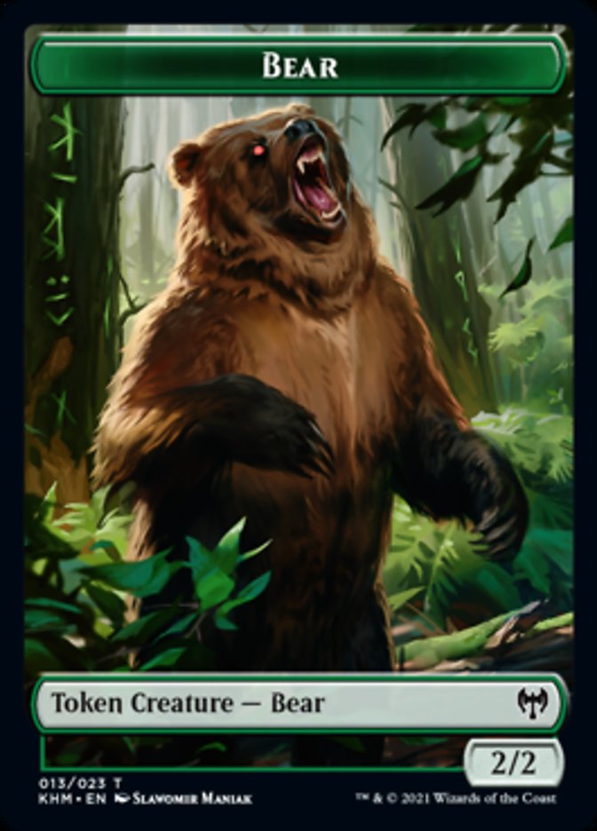 Bear Token [Kaldheim Tokens] | L.A. Mood Comics and Games