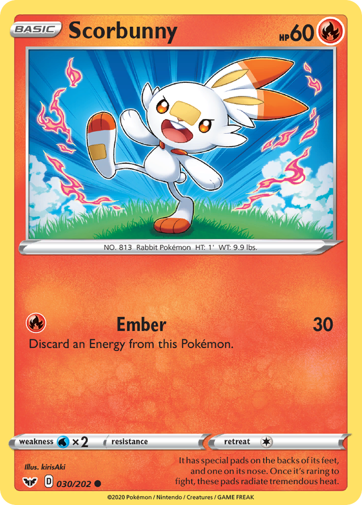 Scorbunny (030/202) [Sword & Shield: Base Set] | L.A. Mood Comics and Games