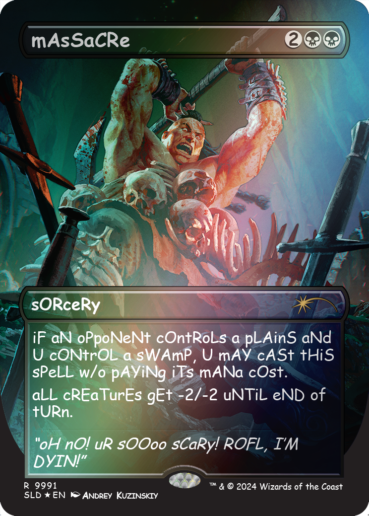 mAsSaCRe (Rainbow Foil) [Secret Lair Drop Series] | L.A. Mood Comics and Games
