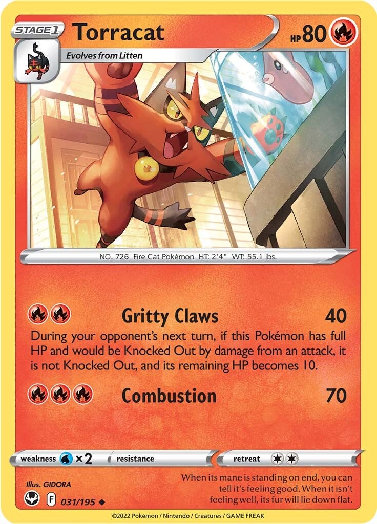 Torracat (031/195) [Sword & Shield: Silver Tempest] | L.A. Mood Comics and Games