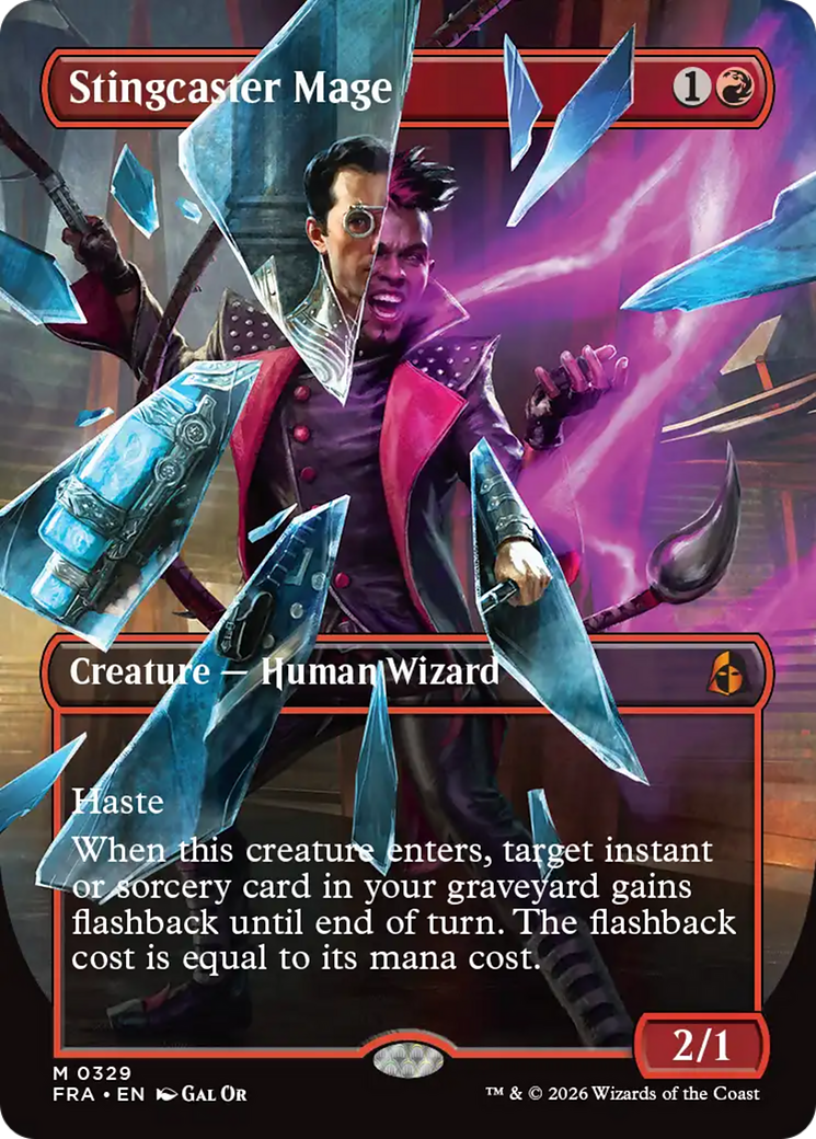 Stingcaster Mage (Borderless) [Reality Fracture] | L.A. Mood Comics and Games