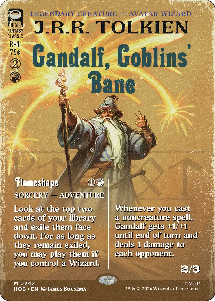 Gandalf, Goblins' Bane (Borderless) [The Hobbit] | L.A. Mood Comics and Games