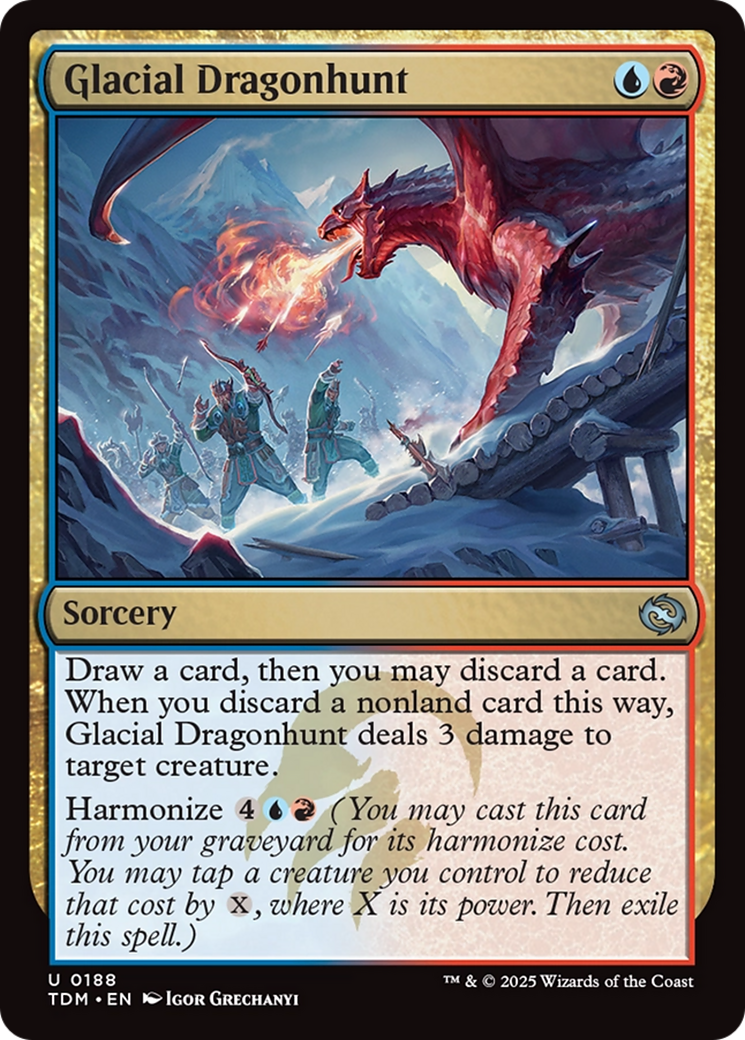 Glacial Dragonhunt [Tarkir: Dragonstorm] | L.A. Mood Comics and Games