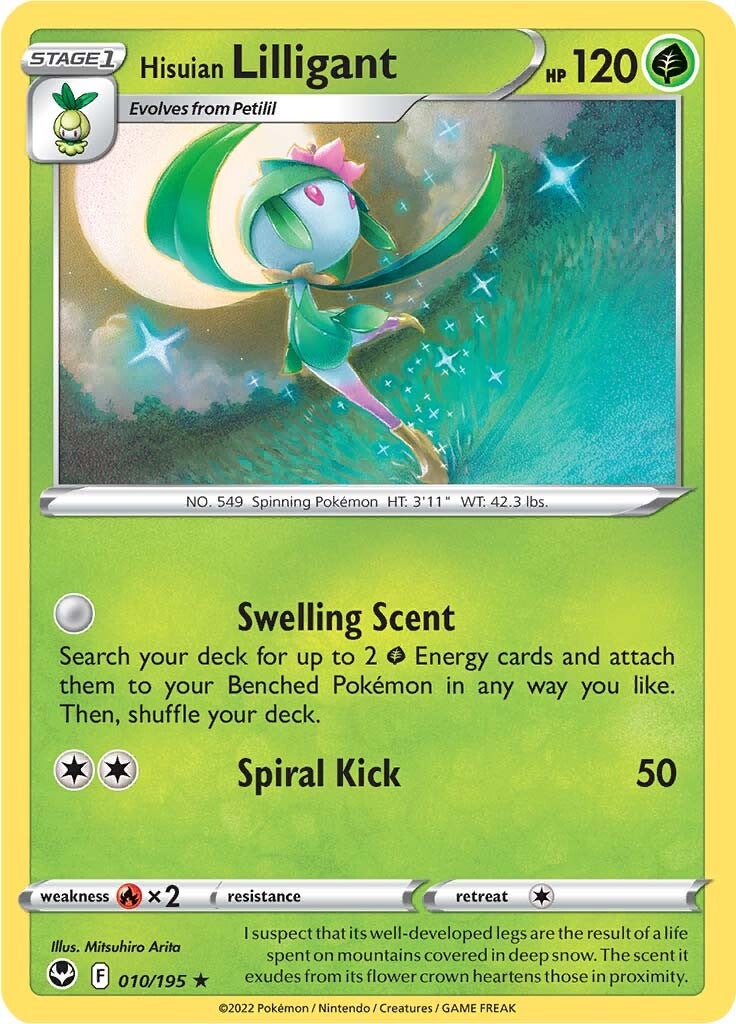 Hisuian Lilligant (010/195) [Sword & Shield: Silver Tempest] | L.A. Mood Comics and Games