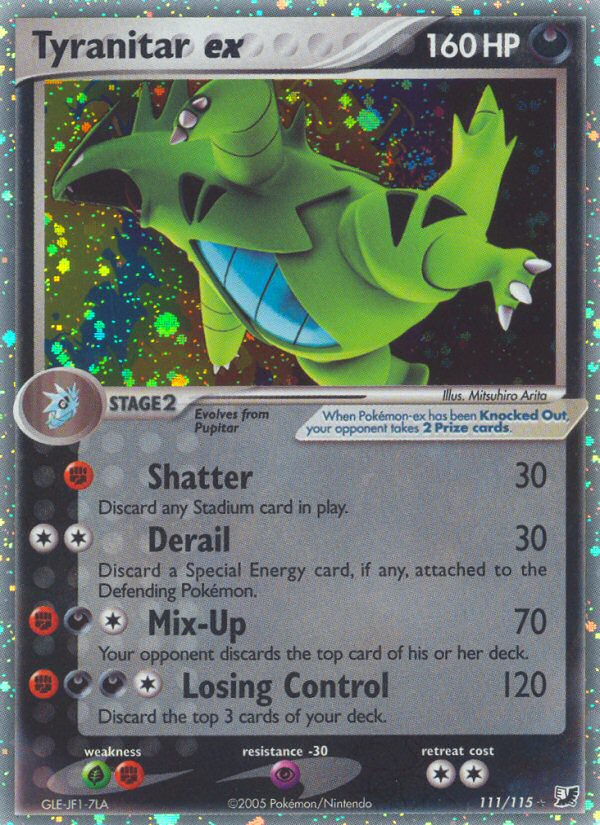 Tyranitar ex (111/115) [EX: Unseen Forces] | L.A. Mood Comics and Games
