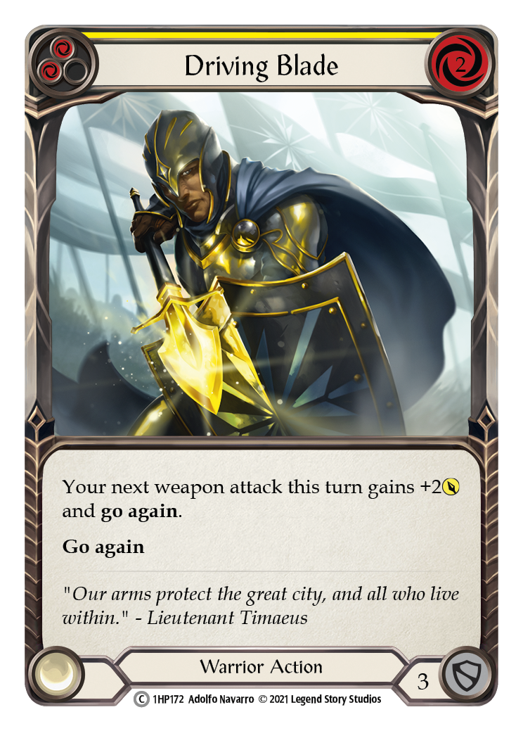 Driving Blade (Yellow) [1HP172] (History Pack 1) | L.A. Mood Comics and Games