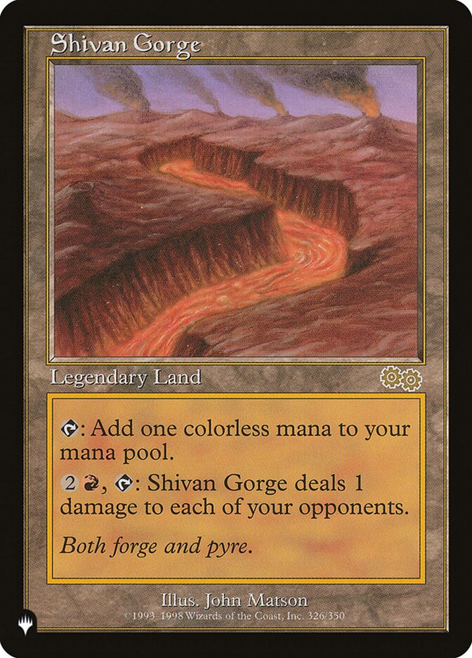 Shivan Gorge [The List] | L.A. Mood Comics and Games