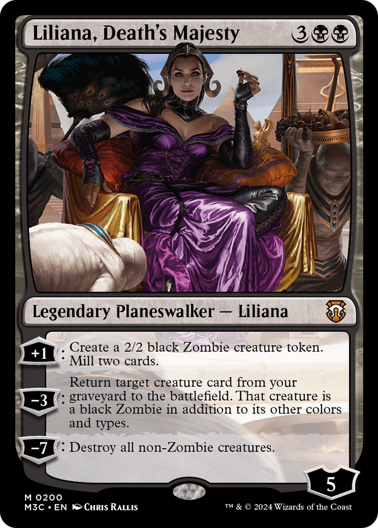 Liliana, Death's Majesty (Ripple Foil) [Modern Horizons 3 Commander] | L.A. Mood Comics and Games