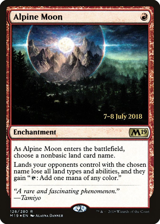 Alpine Moon [Core Set 2019 Prerelease Promos] | L.A. Mood Comics and Games