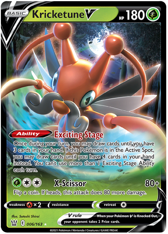 Kricketune V (006/163) [Sword & Shield: Battle Styles] | L.A. Mood Comics and Games