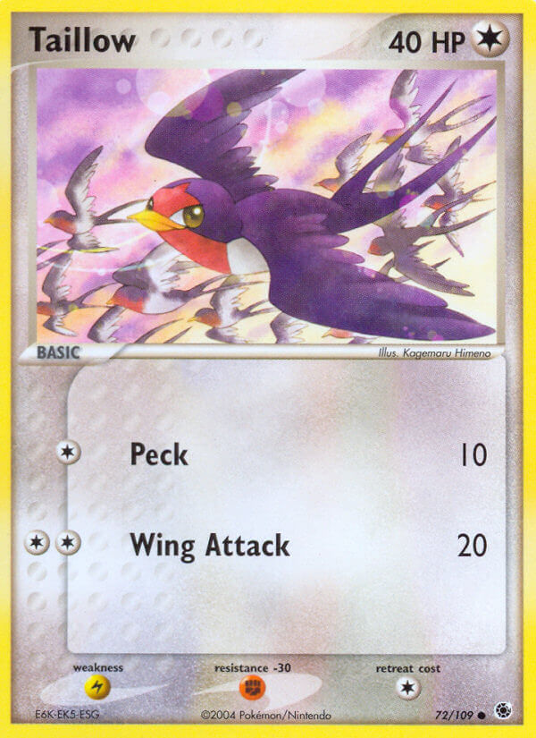 Taillow (72/109) [EX: Battle Stadium] | L.A. Mood Comics and Games