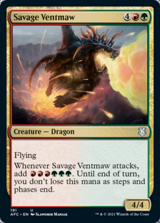Savage Ventmaw [Dungeons & Dragons: Adventures in the Forgotten Realms Commander] | L.A. Mood Comics and Games