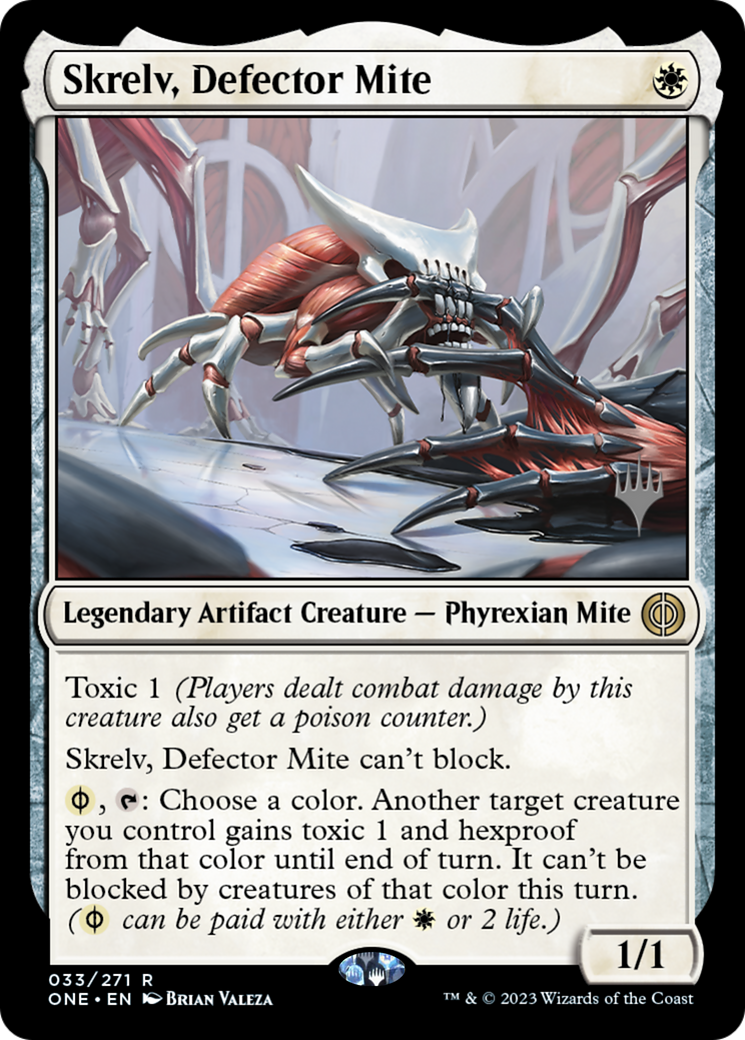 Skrelv, Defector Mite (Promo Pack) [Phyrexia: All Will Be One Promos] | L.A. Mood Comics and Games