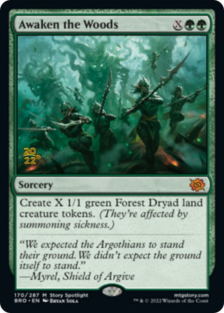 Awaken the Woods [The Brothers' War Prerelease Promos] | L.A. Mood Comics and Games
