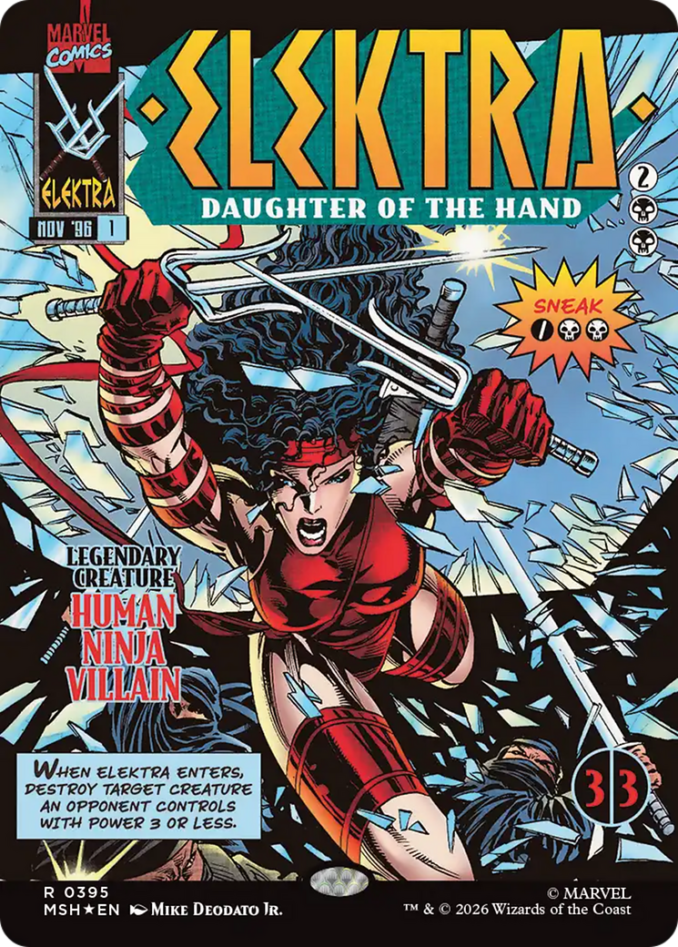 Elektra, Daughter of the Hand (Borderless) (0395) [Marvel Super Heroes] | L.A. Mood Comics and Games