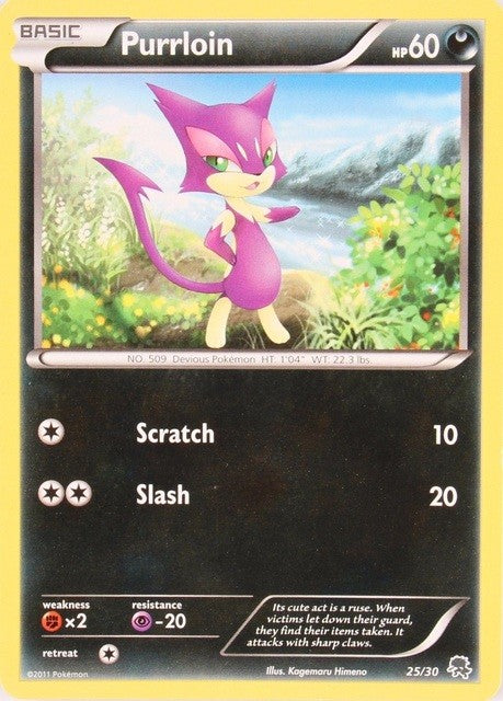 Purrloin (25/30) [Black & White: Trainer Kit - Zoroark] | L.A. Mood Comics and Games
