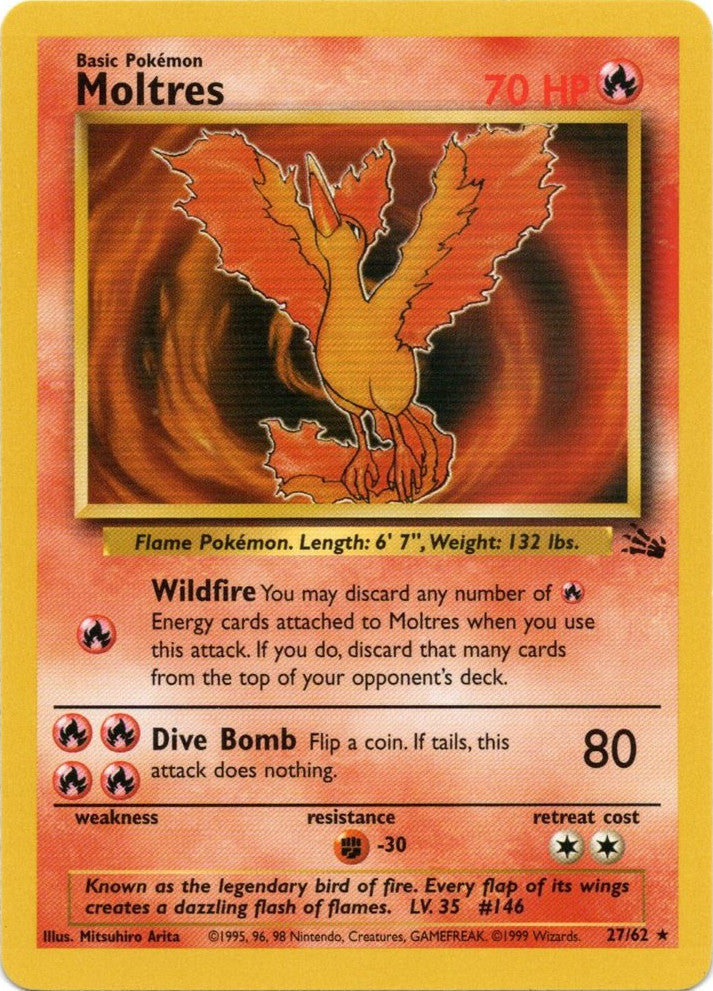 Moltres (27/62) [Fossil Unlimited] | L.A. Mood Comics and Games