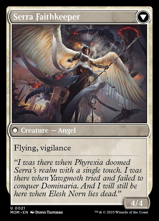 Invasion of Dominaria // Serra Faithkeeper [March of the Machine] | L.A. Mood Comics and Games