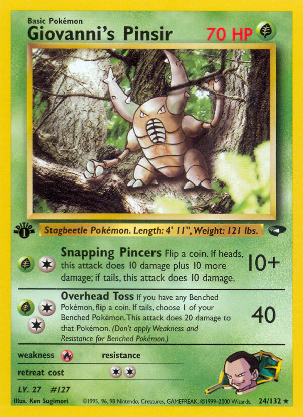 Giovanni's Pinsir (24/132) [Gym Challenge 1st Edition] | L.A. Mood Comics and Games