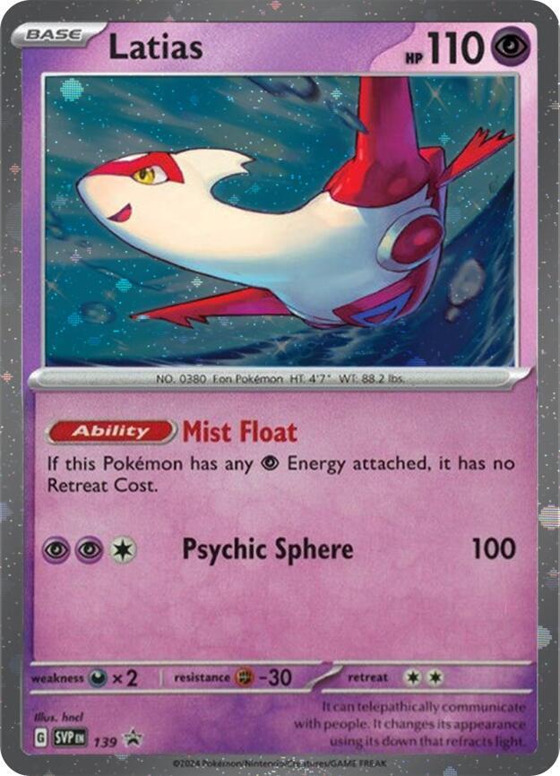 Latias (SVP139) (Cosmo Holo) [Scarlet & Violet: Black Star Promos] | L.A. Mood Comics and Games