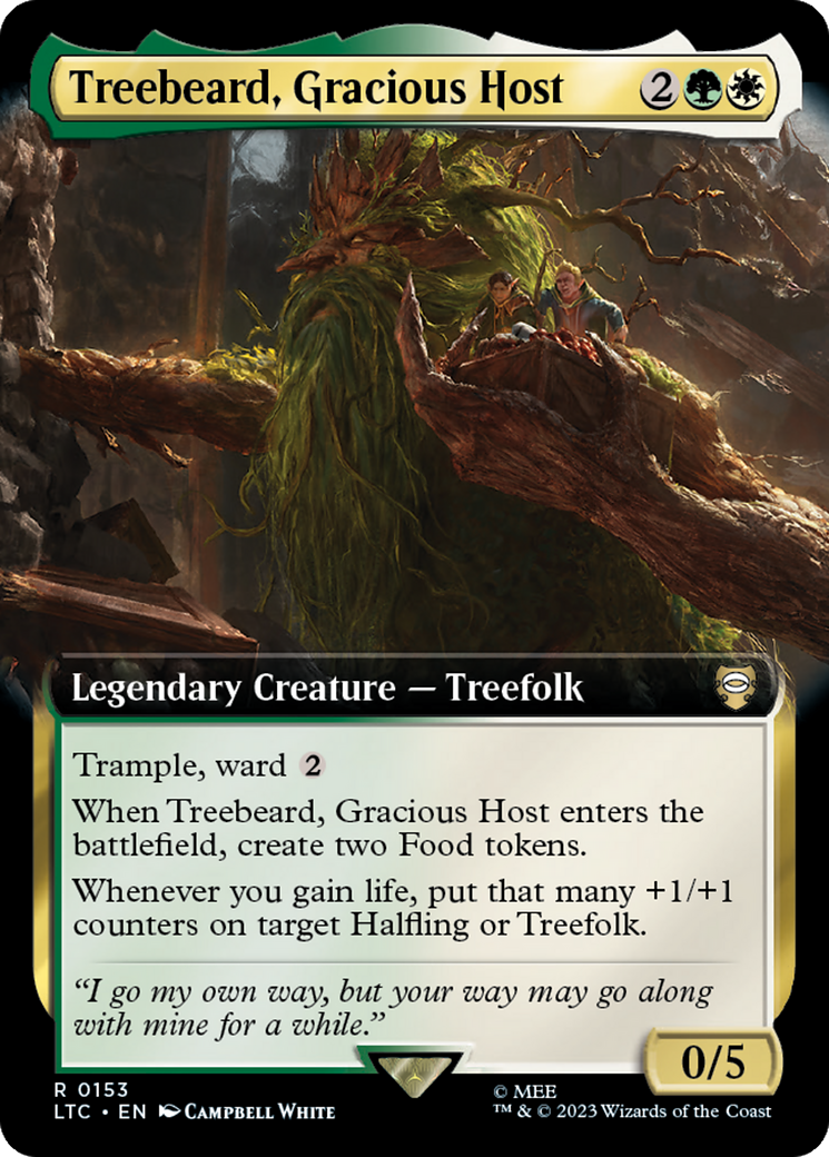 Treebeard, Gracious Host (Extended Art) [The Lord of the Rings: Tales of Middle-Earth Commander] | L.A. Mood Comics and Games