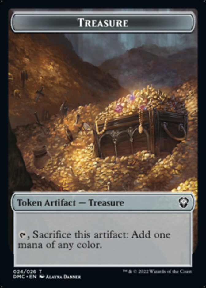 Bird (002) // Treasure Double-Sided Token [Dominaria United Tokens] | L.A. Mood Comics and Games