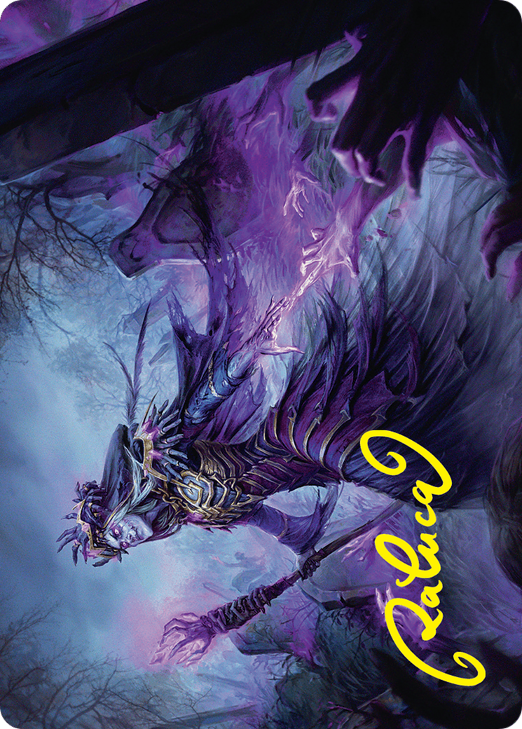 Zul Ashur, Lich Lord Art Card (10/54) (Gold-Stamped Signature) [Foundations Art Series] | L.A. Mood Comics and Games