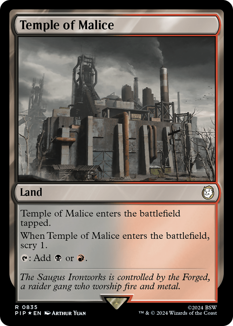 Temple of Malice (Surge Foil) [Fallout] | L.A. Mood Comics and Games