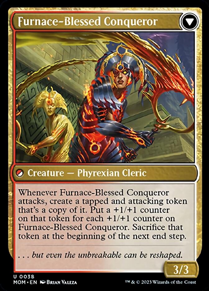 Sun-Blessed Guardian // Furnace-Blessed Conqueror [March of the Machine] | L.A. Mood Comics and Games