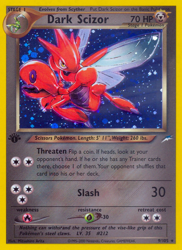 Dark Scizor (9/105) [Neo Destiny 1st Edition] | L.A. Mood Comics and Games
