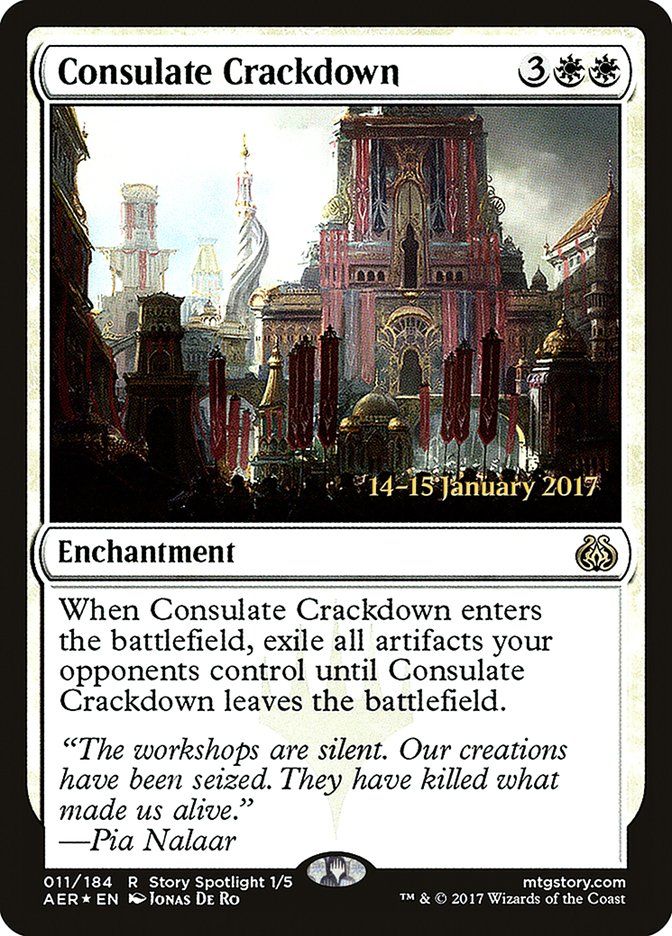 Consulate Crackdown [Aether Revolt Prerelease Promos] | L.A. Mood Comics and Games